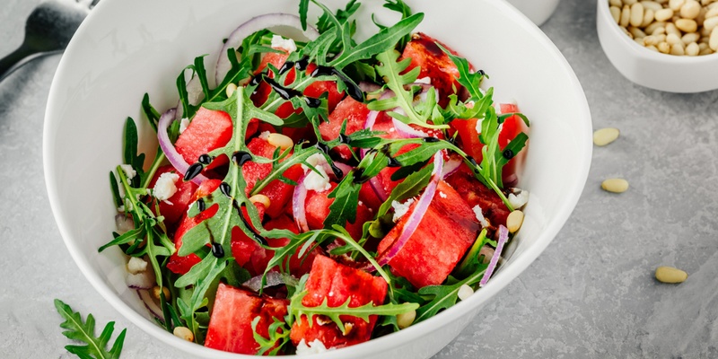 8 Foods That Help You Slim down When Eaten Combined Watermelon with Balsamic Vinegar